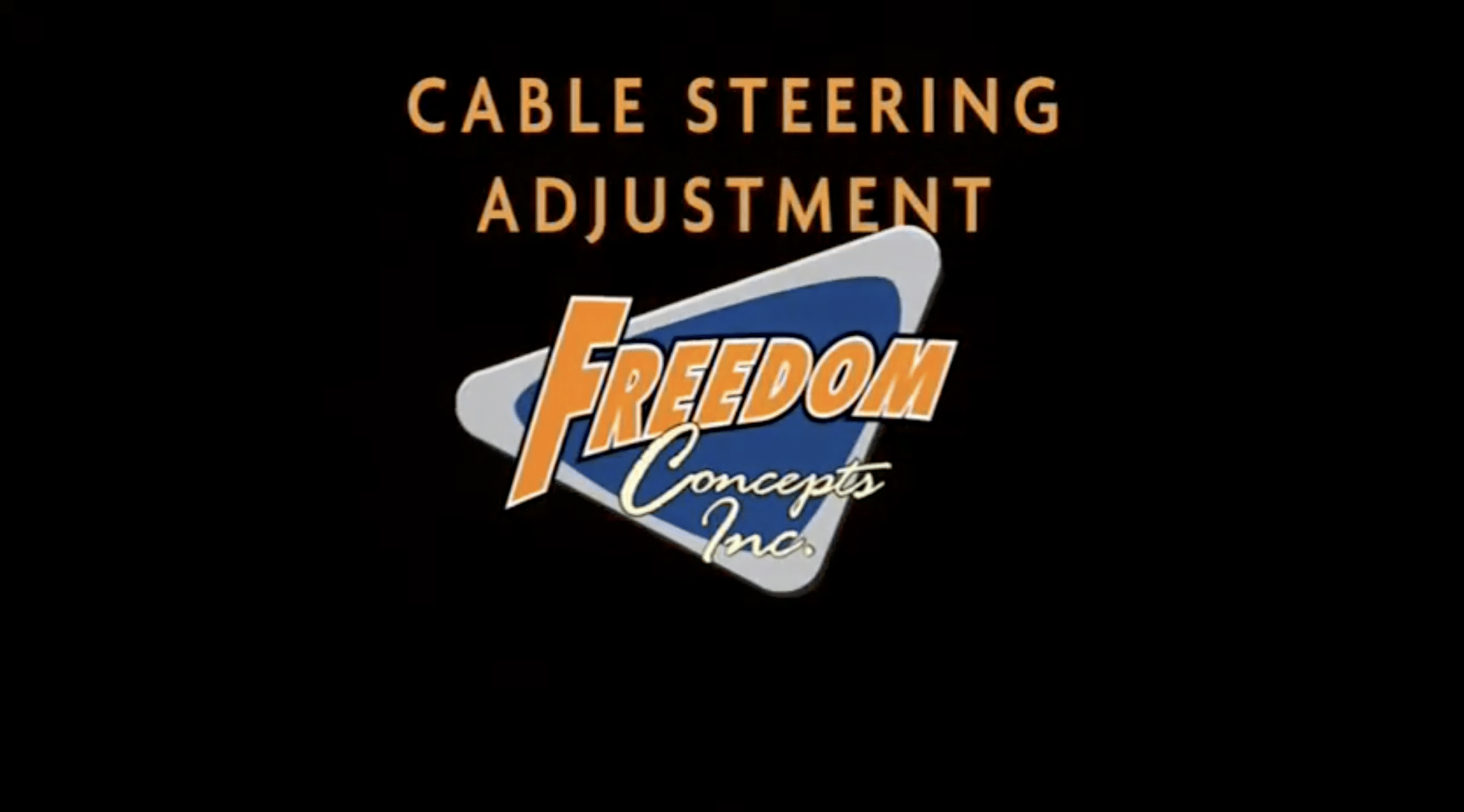 Featured image for “Cable Steering Adjustment”