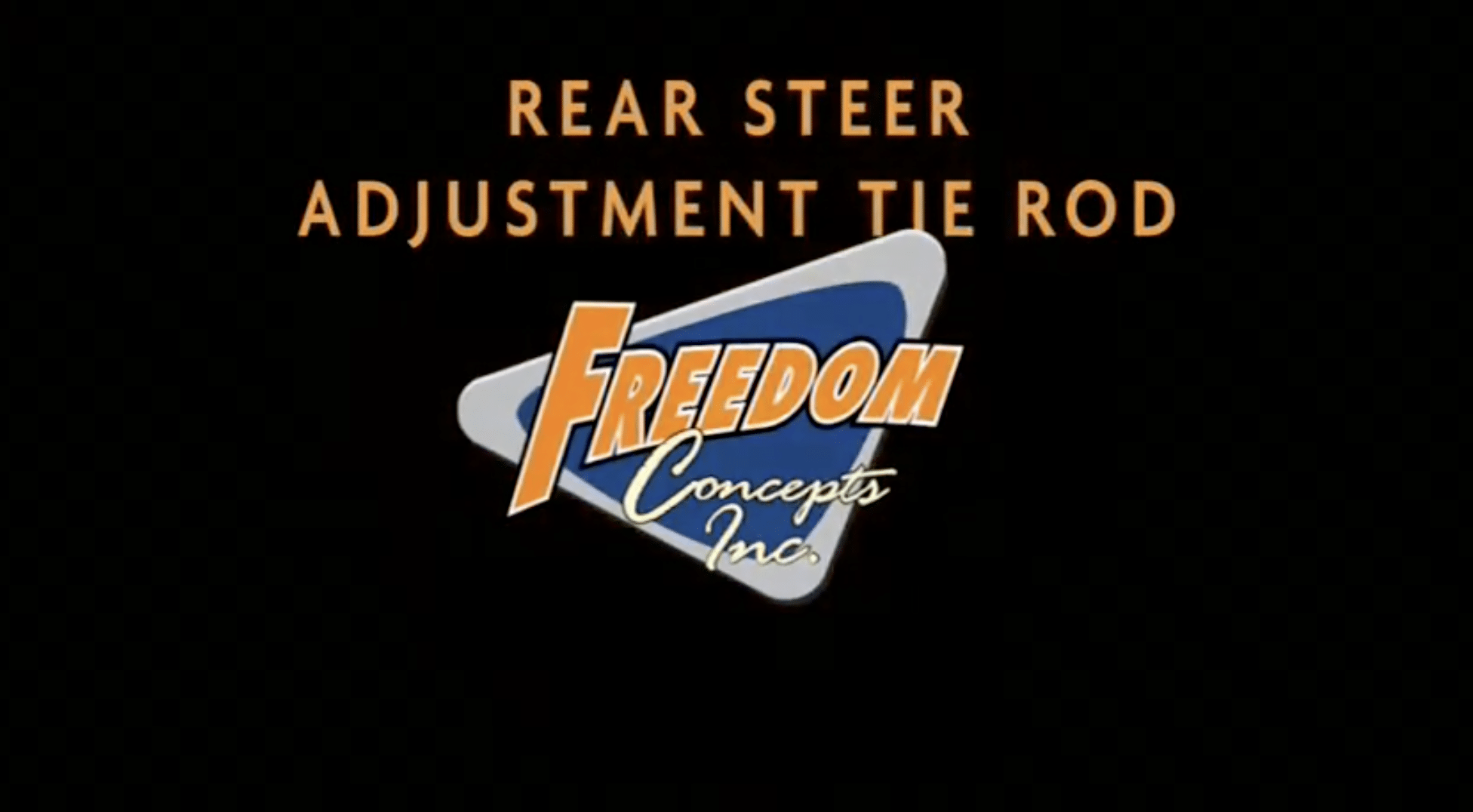 Featured image for “Rear Steering Adjustment (Tie Rod Style)”