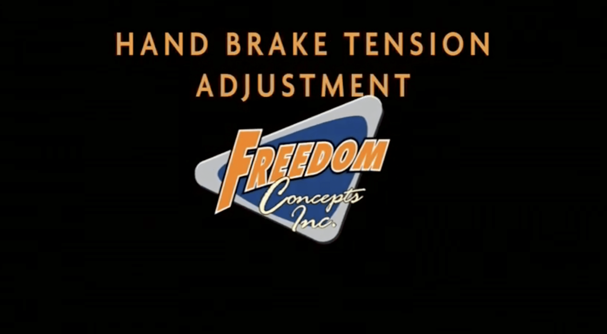 Featured image for “Hand Brake Tension Adjustment”