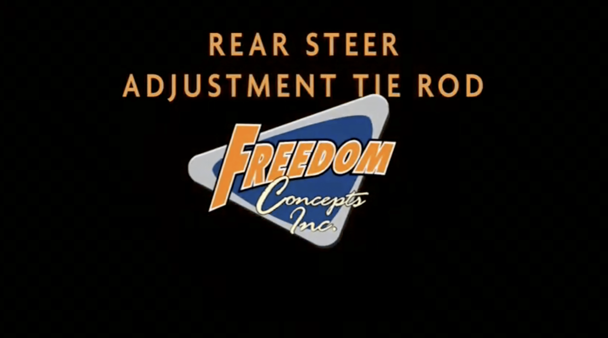Featured image for “Rear Steer Adjustment (Tie Rod Style)”