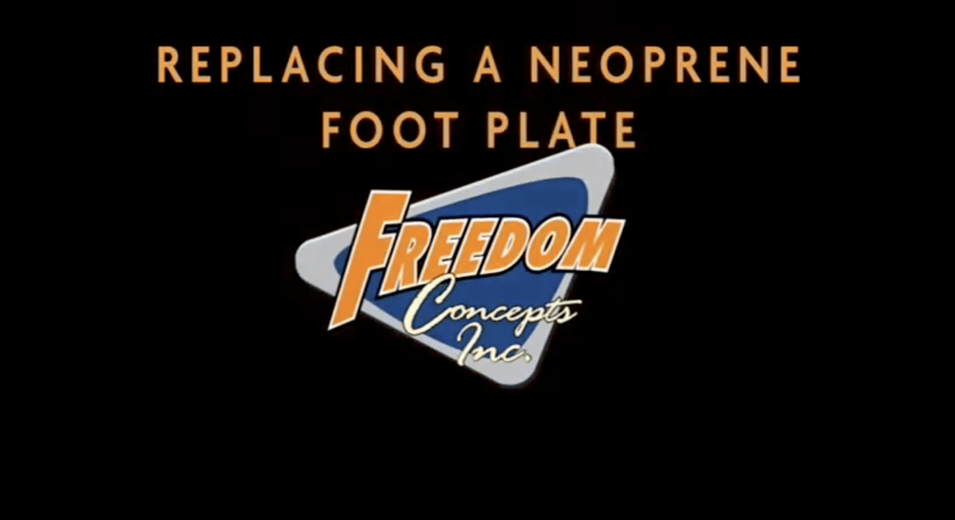 Featured image for “Replacing Neoprene Footplates”